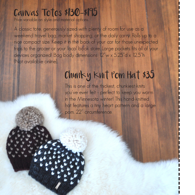 Chunky Knit Pom Hats | Carver Junk Company's 2016 Holiday Gift Guide | Handcrafted, Handmade, Locally Created Gifts and Decor | Minnesota Brick and Mortar | Shop Online at carverjunkcompany.com