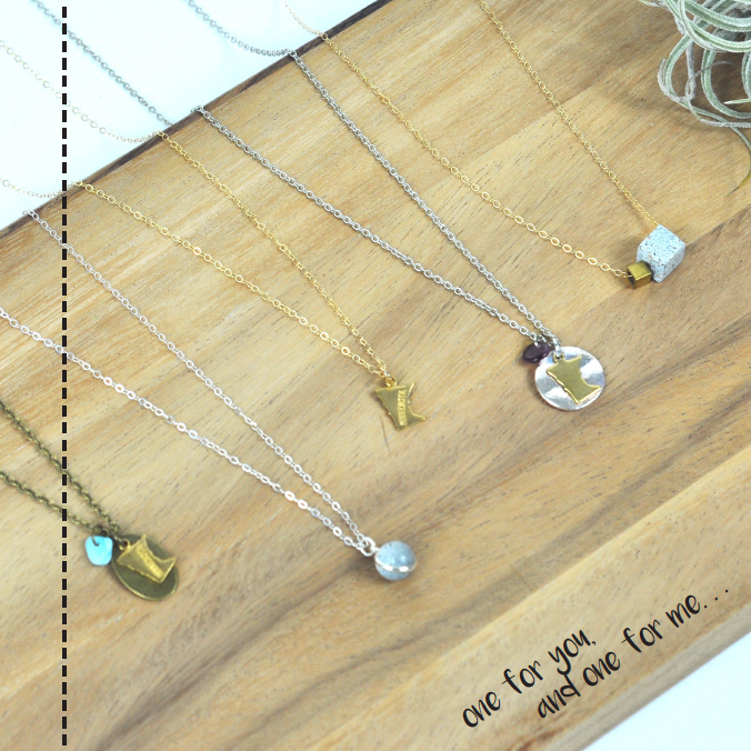 Minnesota and Concrete Necklaces | Carver Junk Company's 2016 Holiday Gift Guide | Handcrafted, Handmade, Locally Created Gifts and Decor | Minnesota Brick and Mortar | Shop Online at carverjunkcompany.com