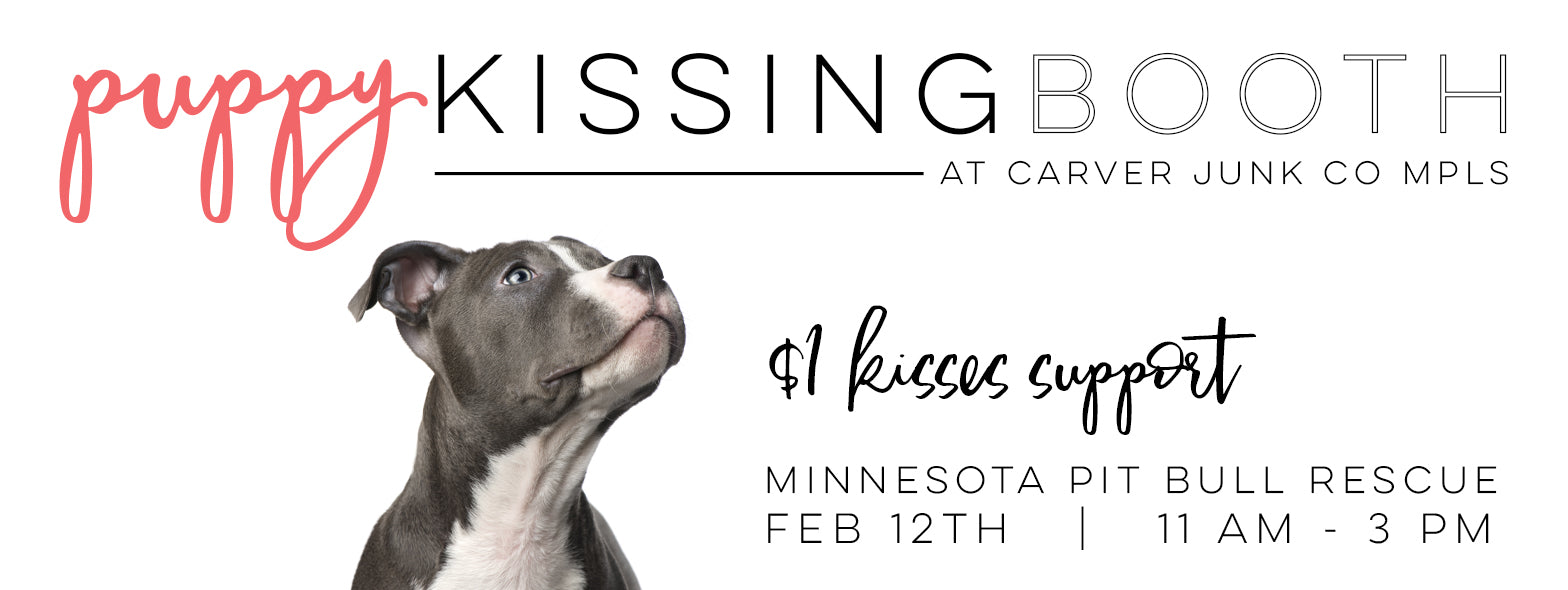 Puppy Kissing Booth 2017 | Carver Junk Company Minneapolis | MN Pit Bull Rescue