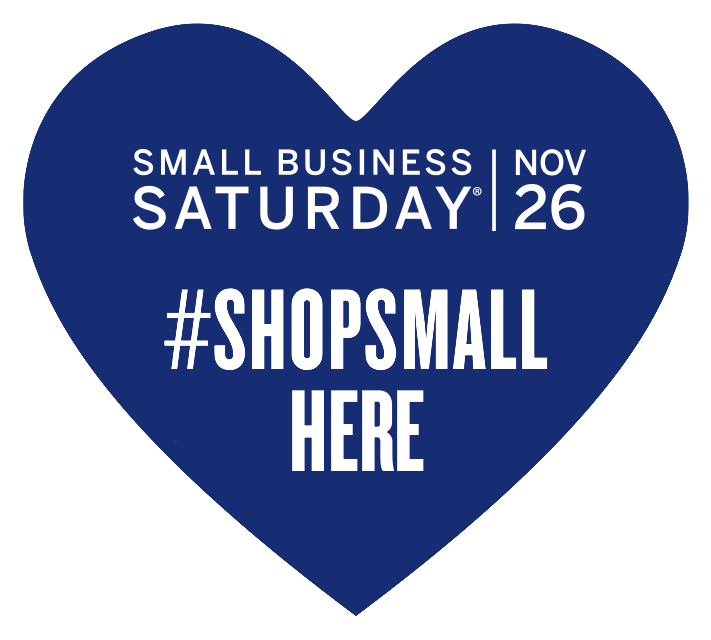 We shopping on saturday. Small Business Saturday. Logos for small Business.