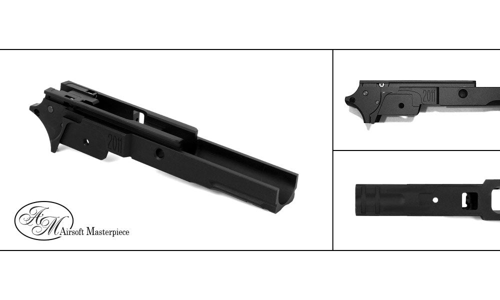Airsoft Masterpiece Aluminum Frame - 2011 3.9 with Tactical Rail Black