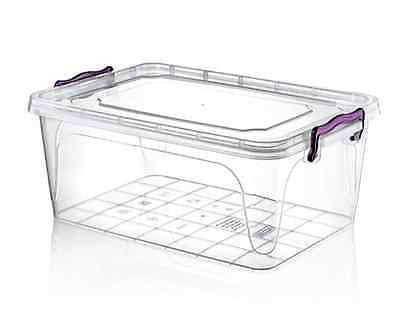 Honey Can Do Rectangular Cake Storage Carrier with Snap-Locking Lids 