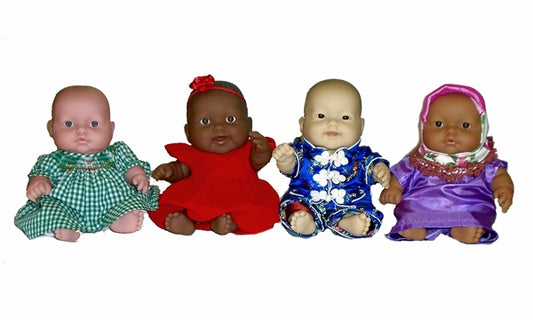 It's not about the skin color, it's about loving you! Giving a Doll.