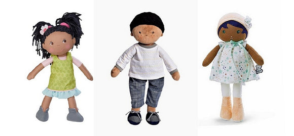 black stuffed dolls