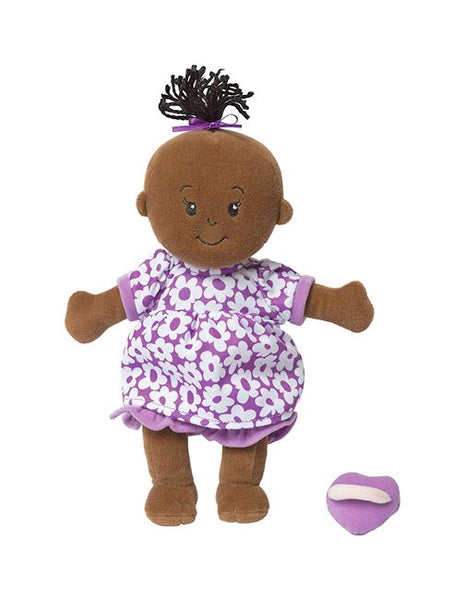 soft doll with magnetic pacifier