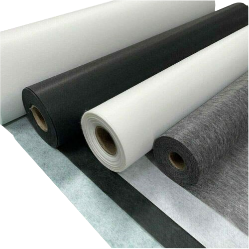 P119 fusible interlining - white & charcoal