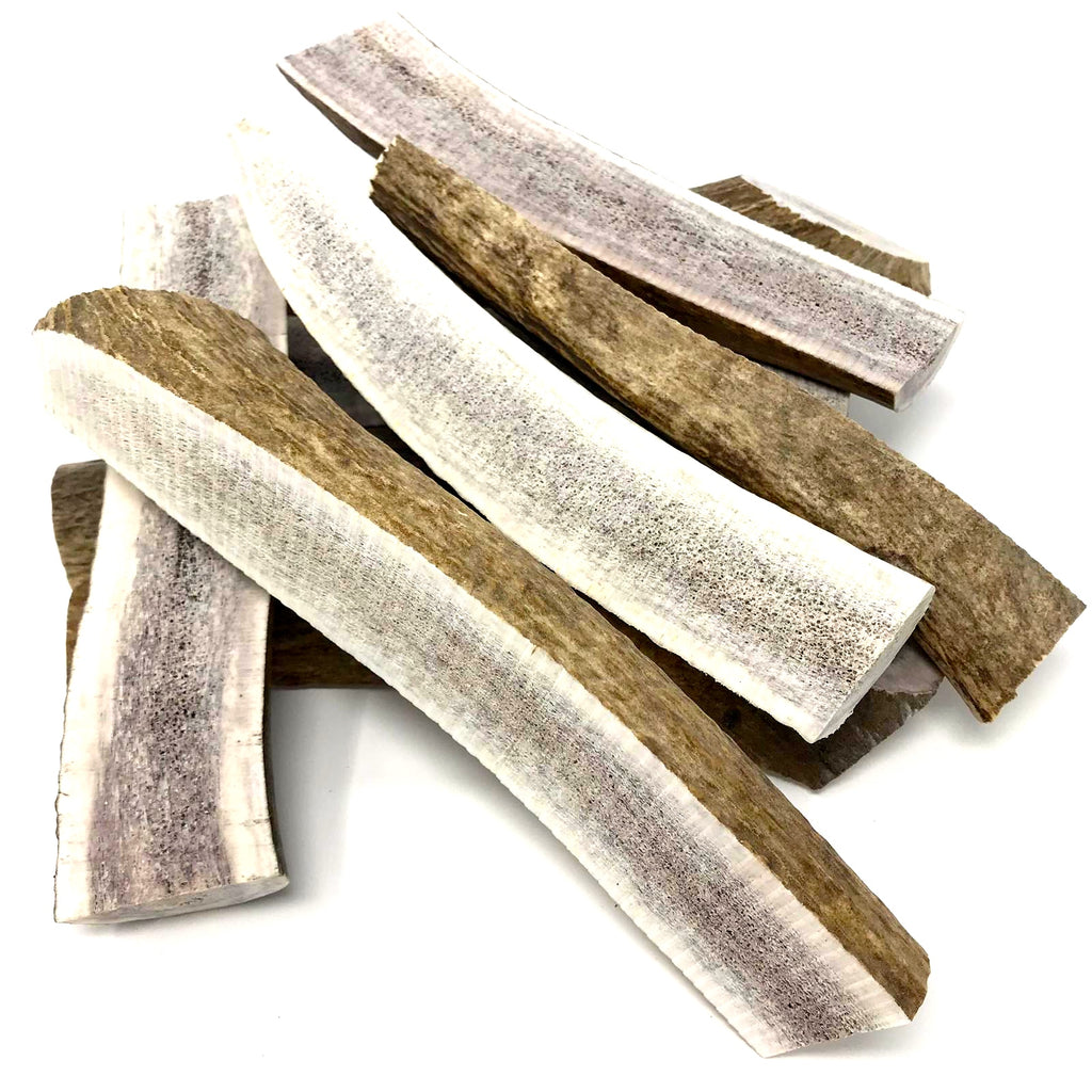 split elk antler chews