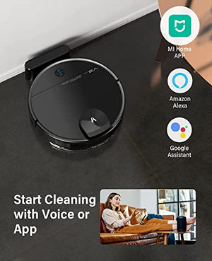 VIOMI V3 Max Robot Vacuum and Mop, 3 in 1, 300mins, 5200mAh, 2700Pa, Lidar Navigation Robotic Vacuum Cleaner, Smart Mapping, Self-Charge, 2.4G WiFi, Work with Alexa/Google, for Carpets and Pets