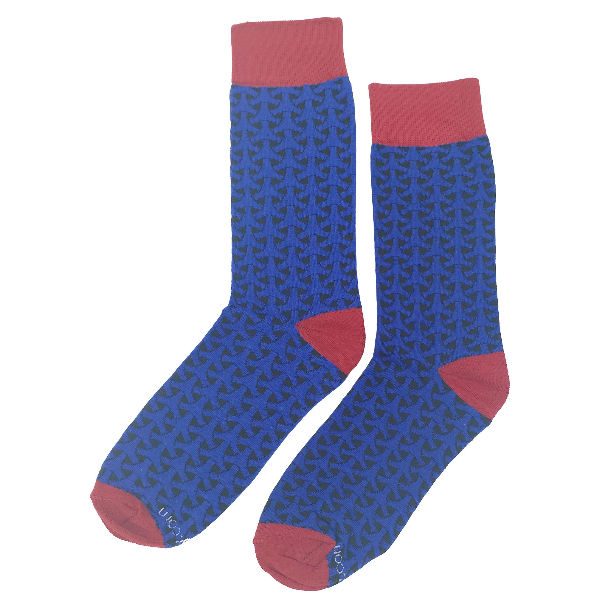 Blue Hex Socks - Fun and Crazy Socks at Sockfly.com