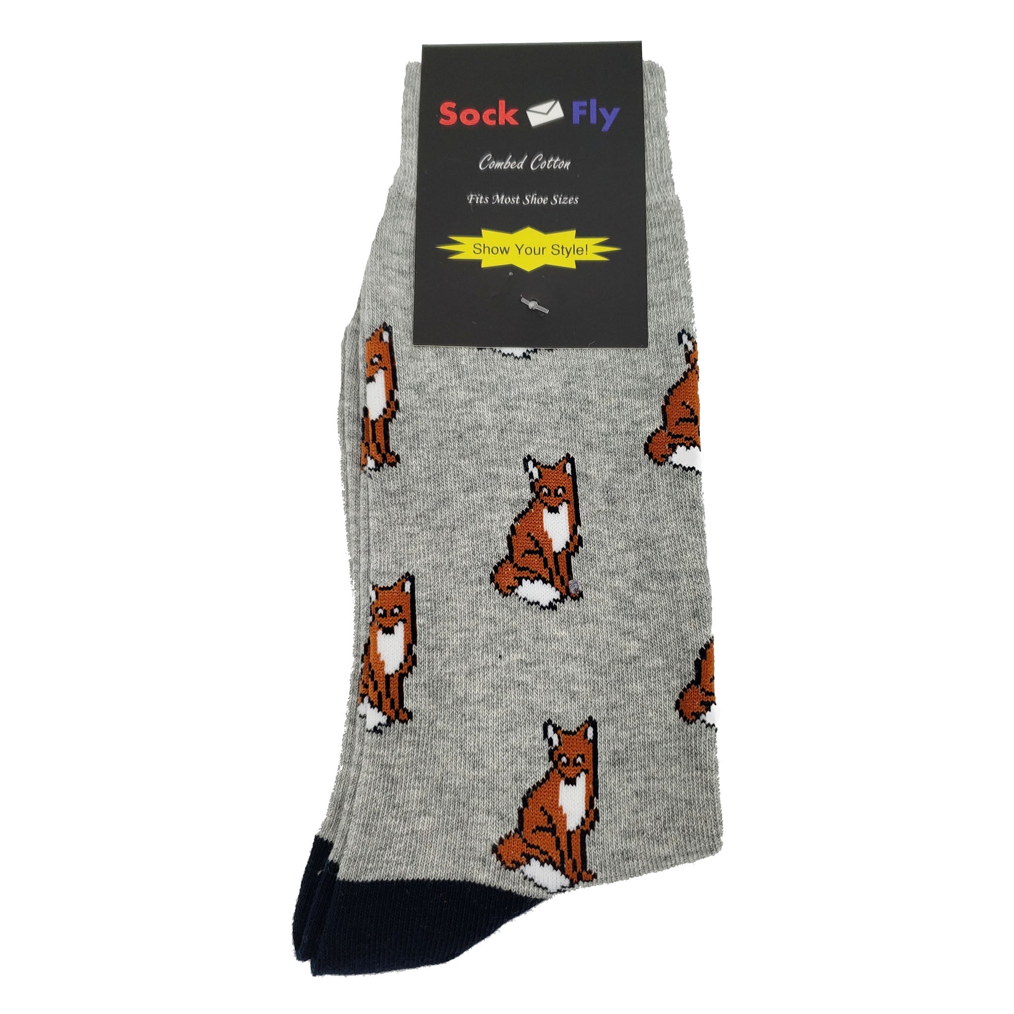 Fun Fox Socks - Fun and Crazy Socks at Sockfly.com