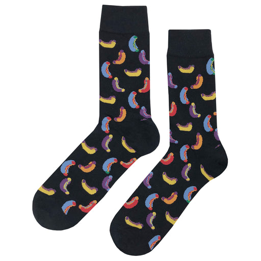 HAPPYPOP Funny Hot Dog Socks Men Women, Novelty Hot Dog Gifts, Food Socks