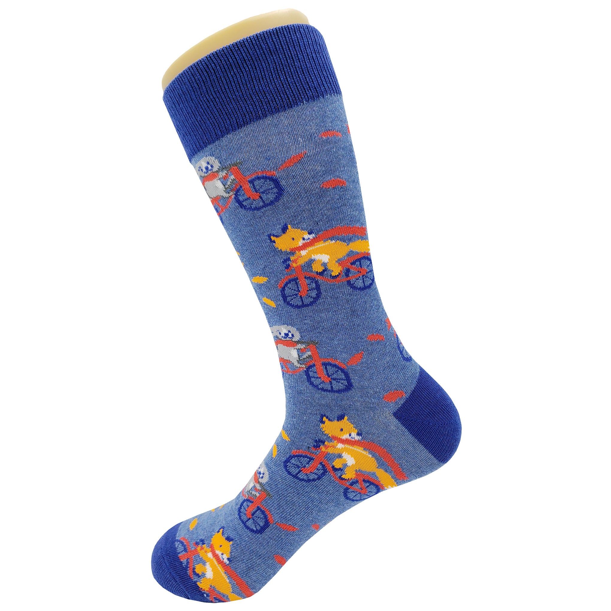 Furry Bike Friend Socks - Fun and Crazy Socks at Sockfly.com