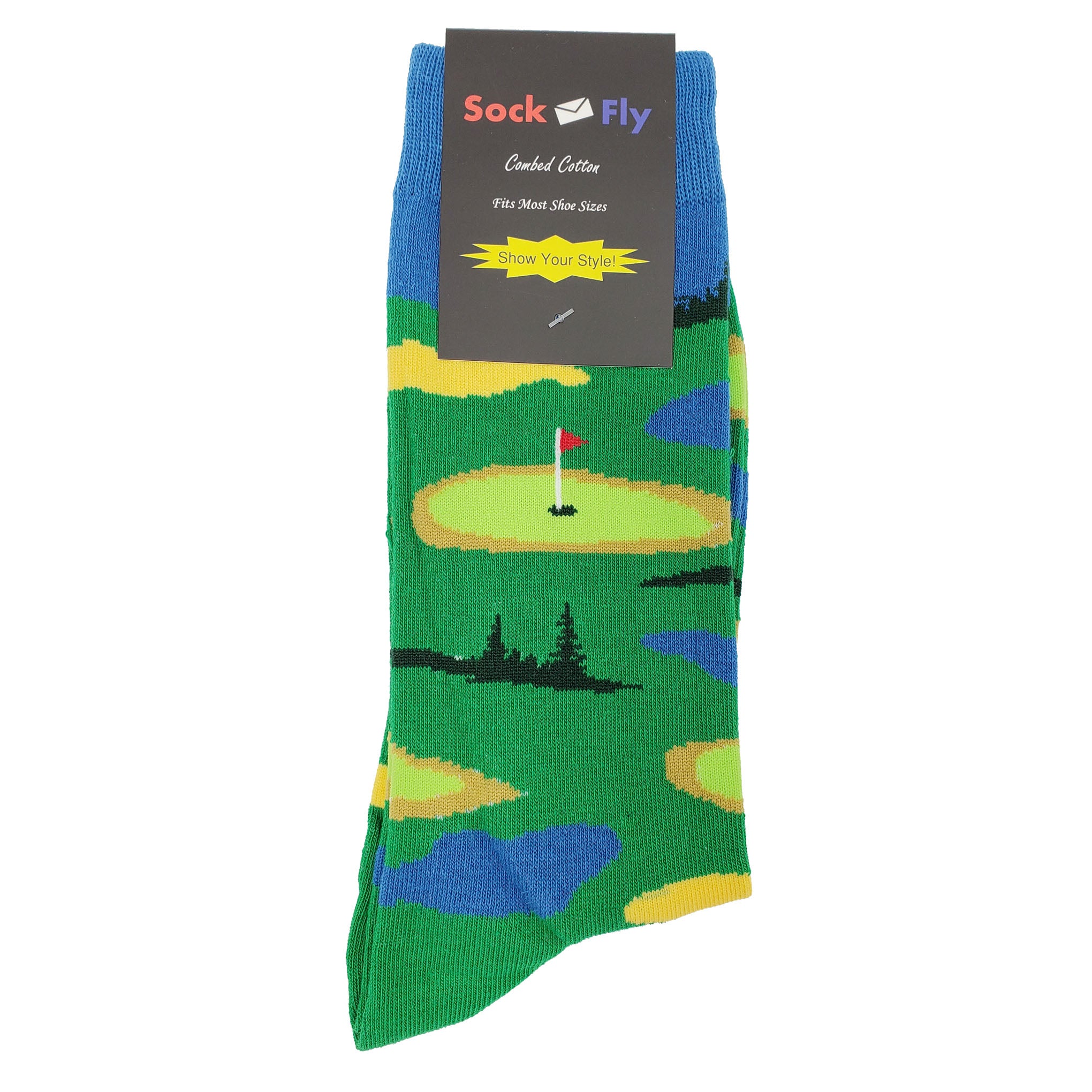 Golf Green Socks - Fun and Crazy Socks at Sockfly.com