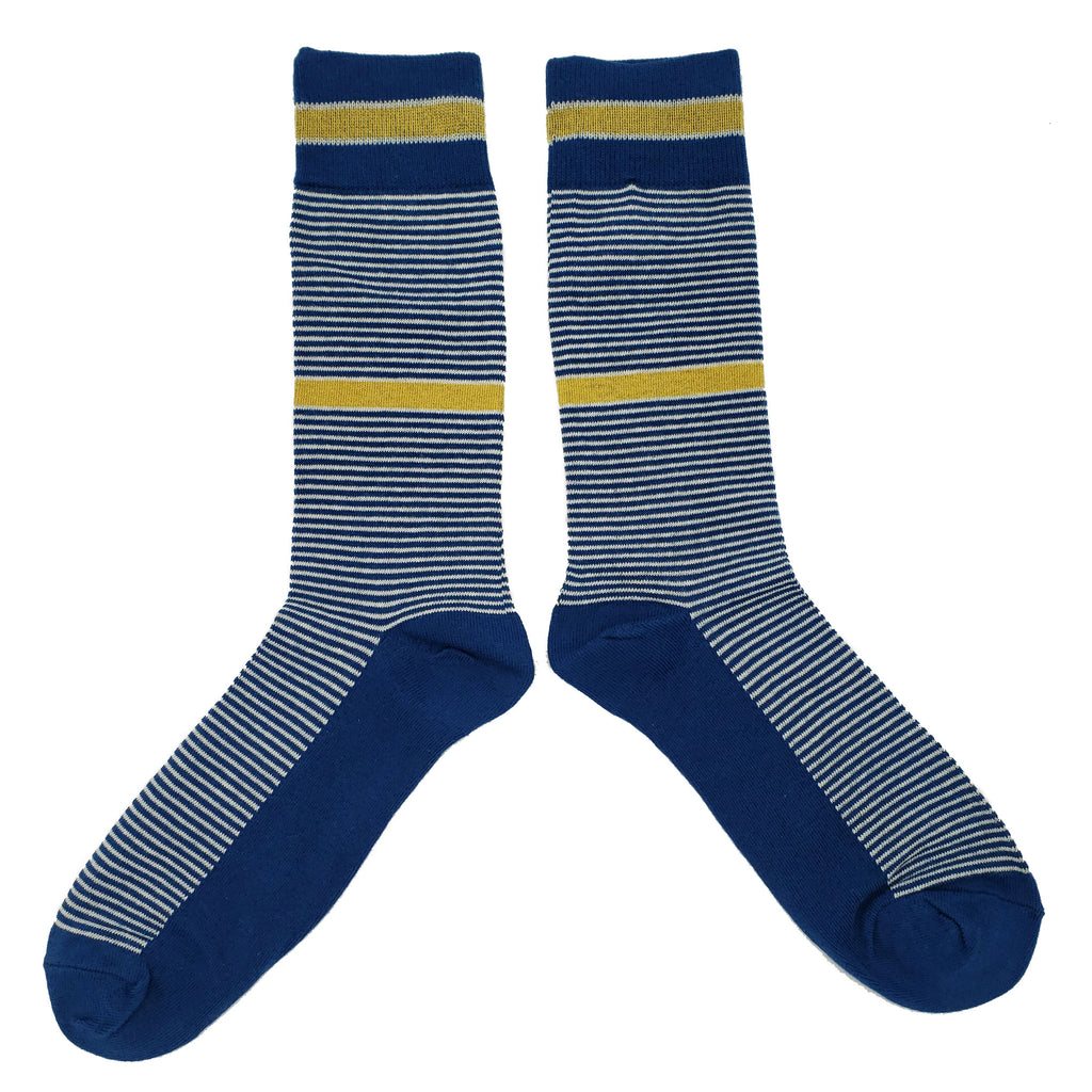 Navy Stripe Socks - Sockfly.com