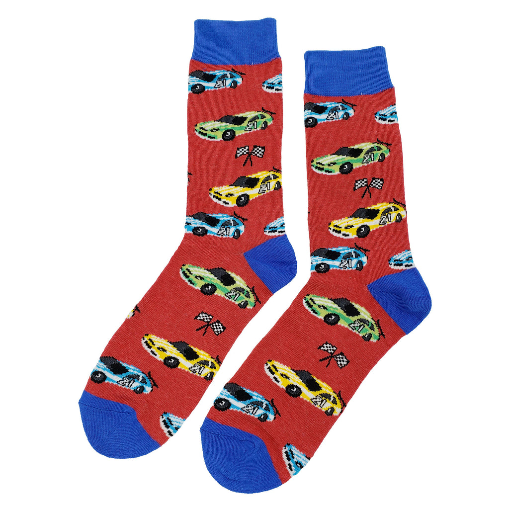 Race Car Socks - Fun and Crazy Socks at Sockfly.com