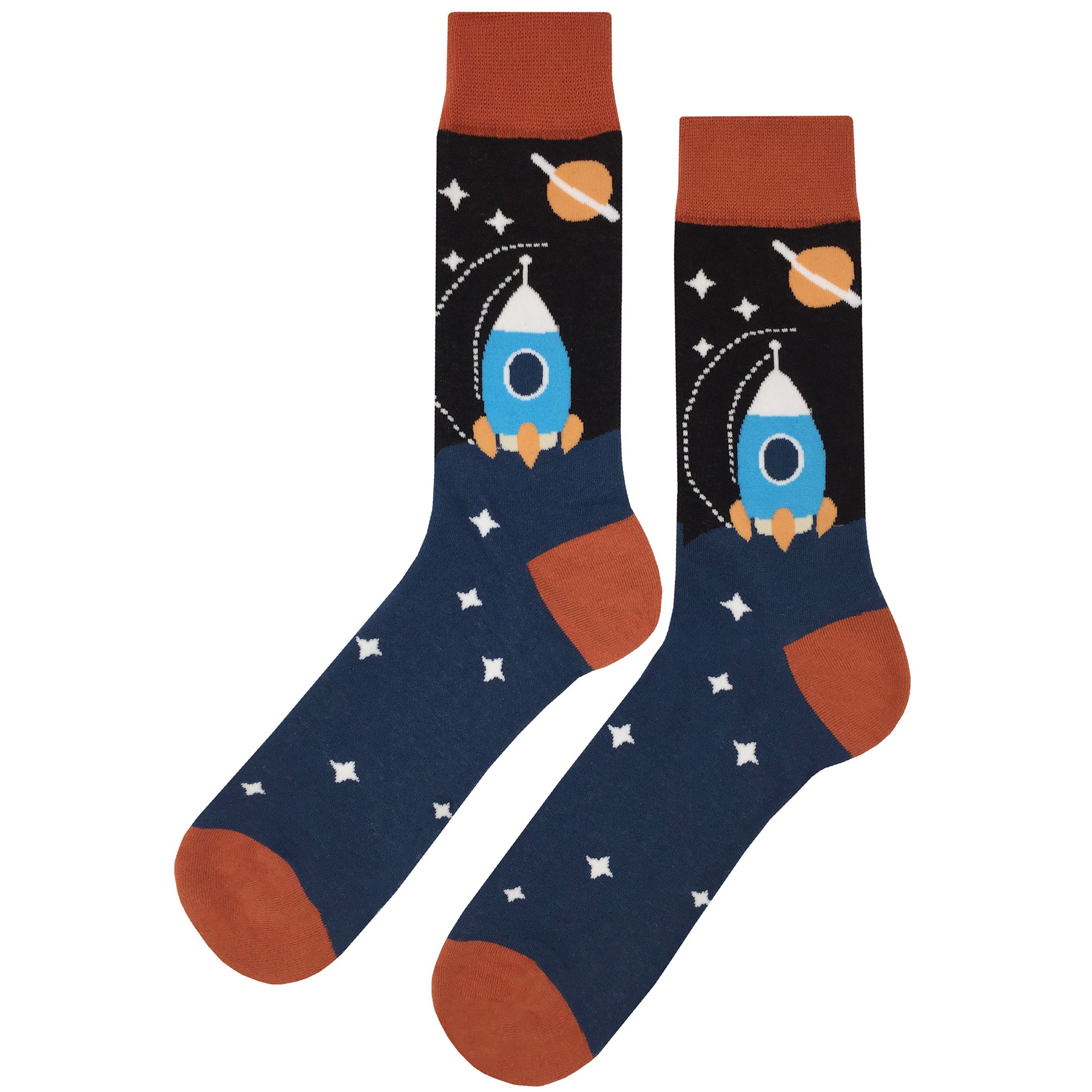Space Rocket Socks - Fun and Crazy Socks at Sockfly.com