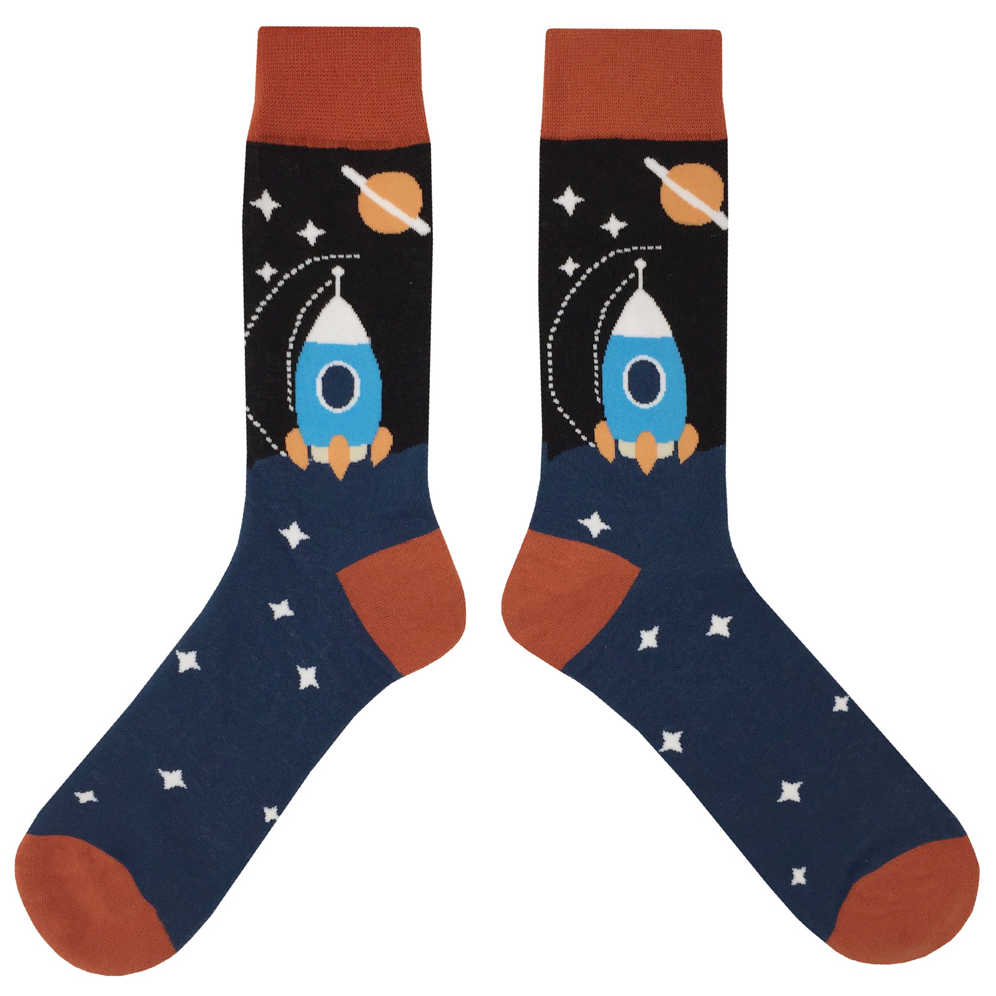 Space Rocket Socks - Fun and Crazy Socks at Sockfly.com