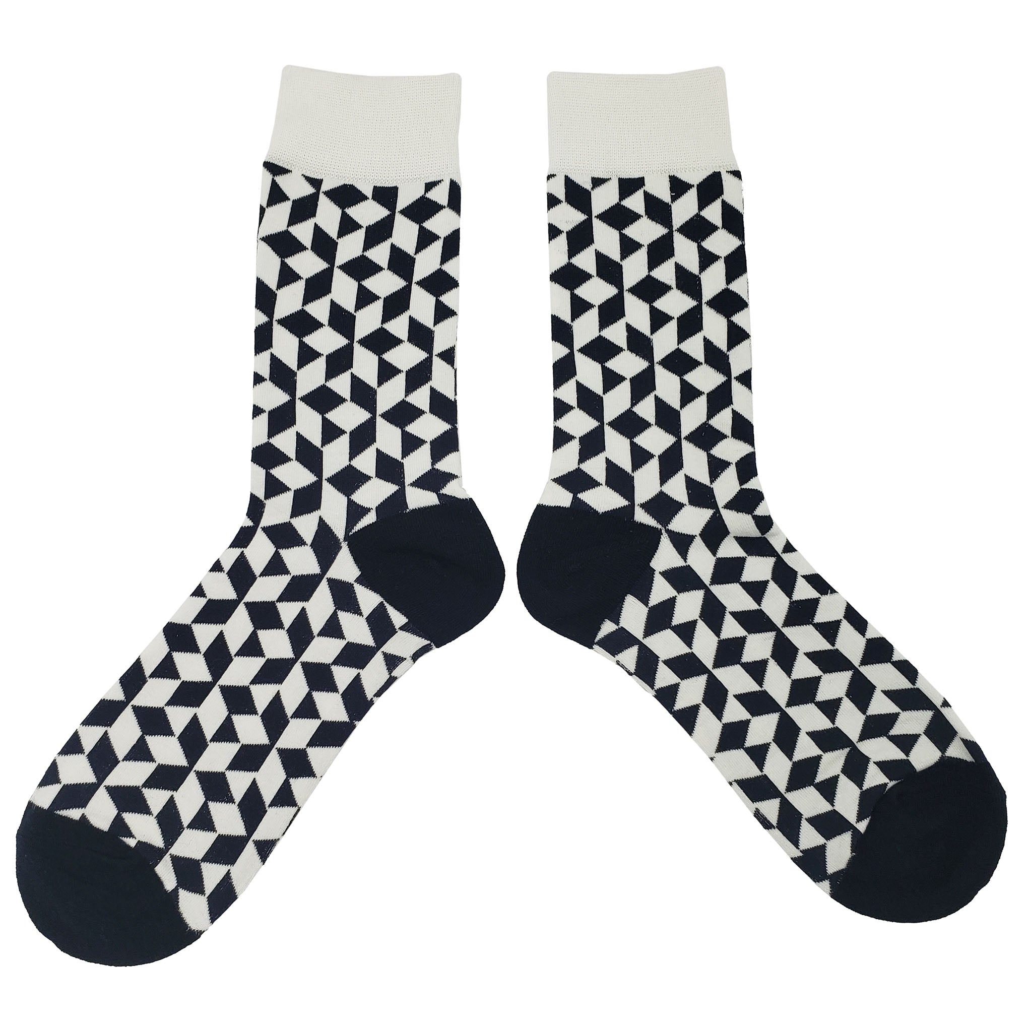 White Black Mash Socks - Fun and Crazy Socks at Sockfly.com