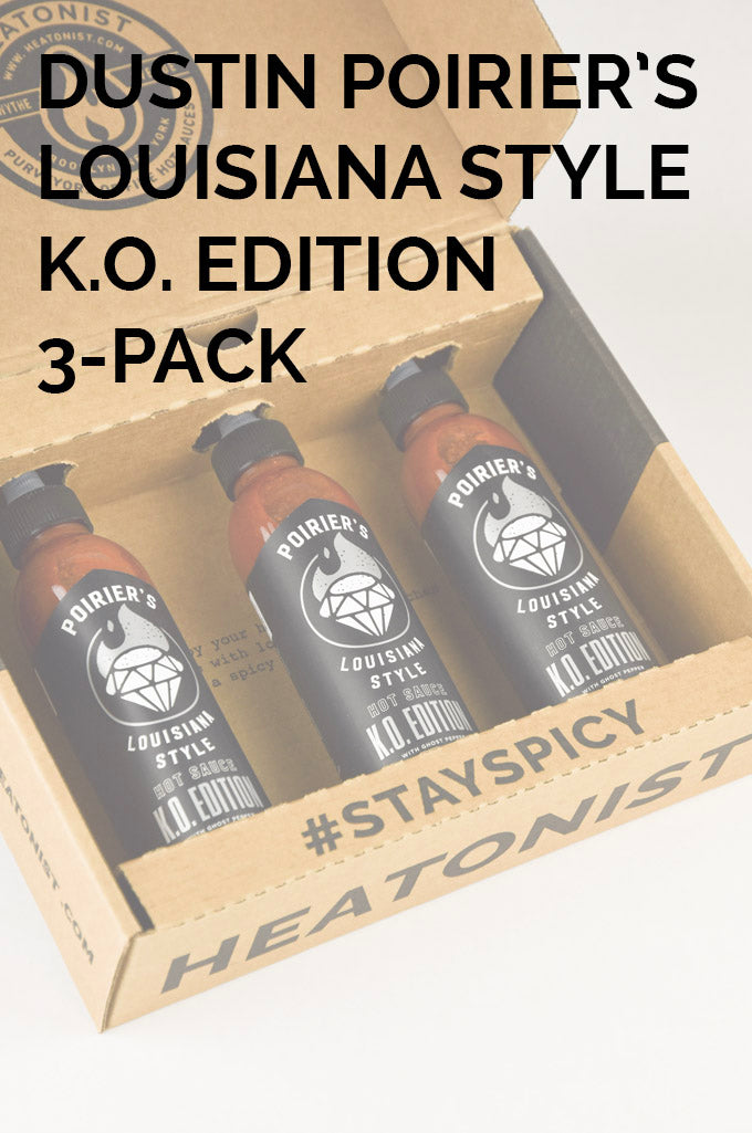 Dustin Poirier's Louisiana Style Hot Sauce | KO Edition 3-Pack