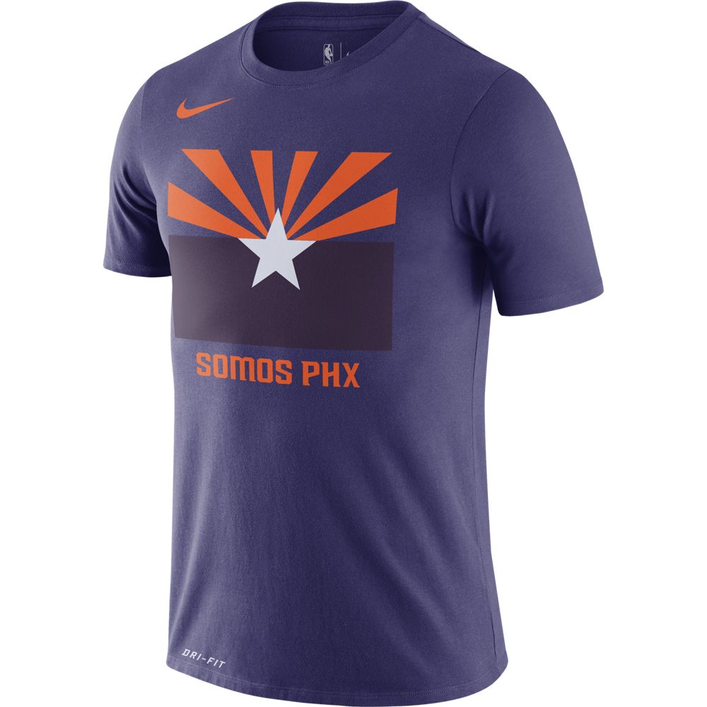 NBA Phoenix Suns Nike 2019 City Edition Logo Tee - Purple ...
