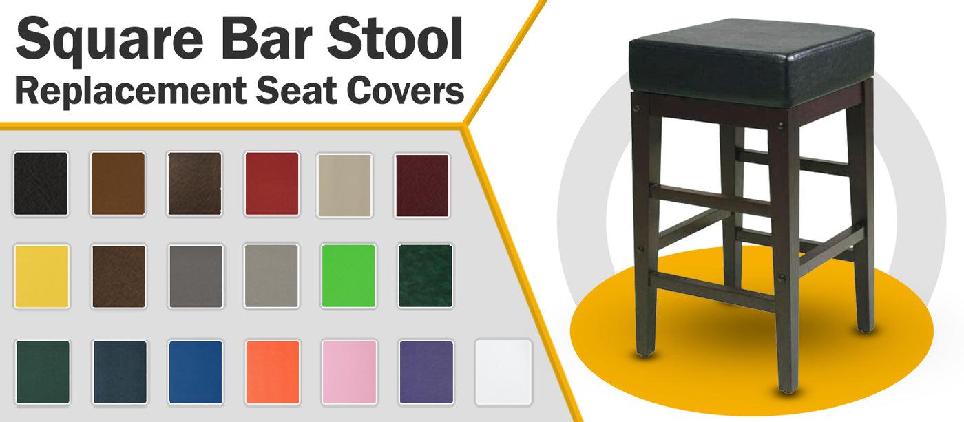 Round Vinyl Bar Stool Covers