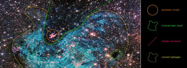 Sagittarius C image from James Webb Space Telescope
