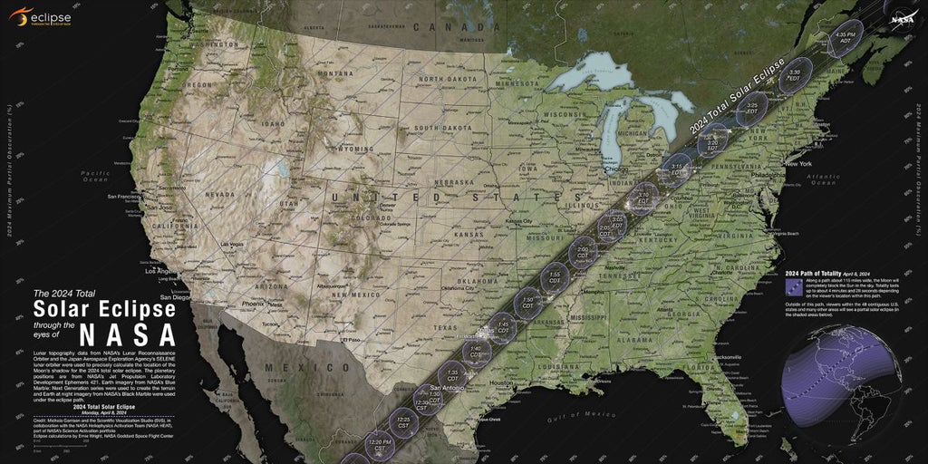 US Eclipse map