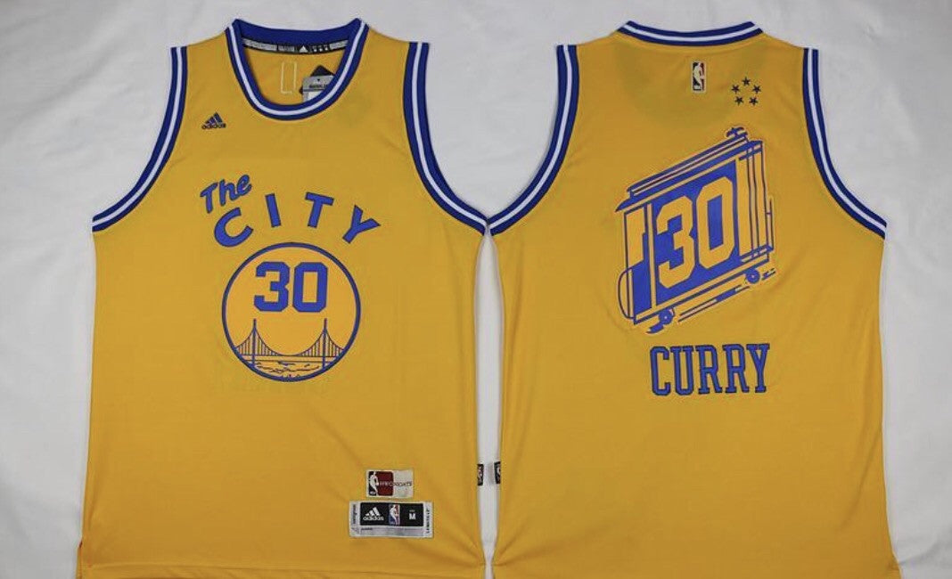 stephen curry jersey yellow