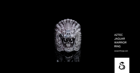 Aztec Jaguar Warrior Ring