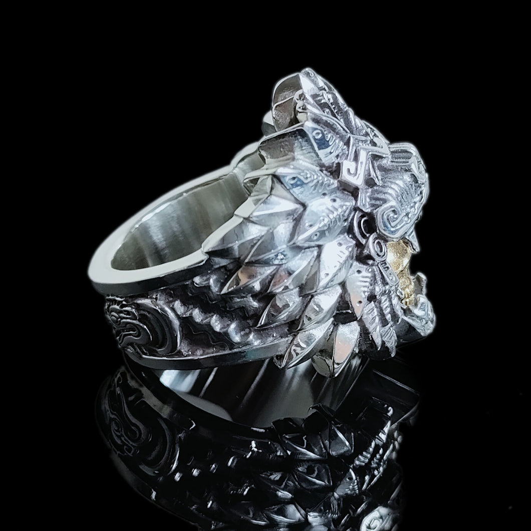 Engraved Calvary Skull Ring COOTIE - リング