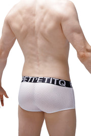 Boxer Double Pouch Bee White