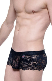 Boxer PetitQ Dentelle Ereac Noir