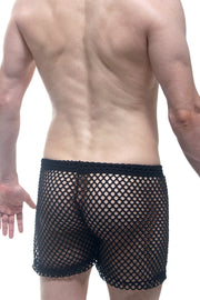 Shorts Fishnet Black