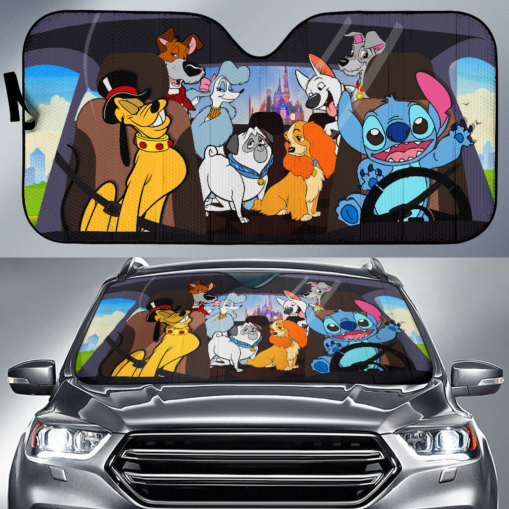 disney cars windshield sun shade