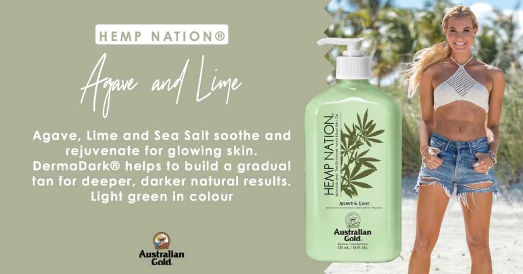 australian gold hemp nation agave and lime tan extender