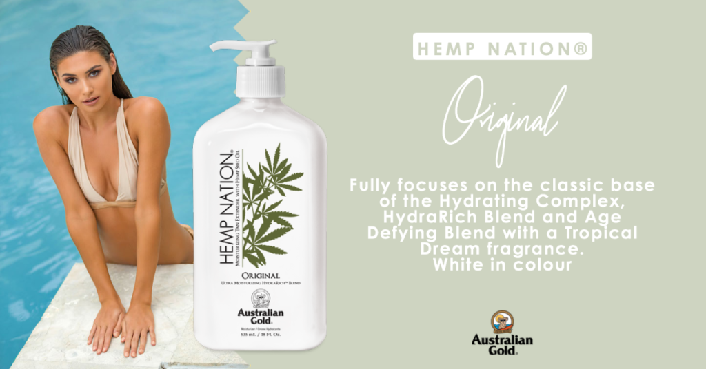 Australian gold hemp nation original tan extender