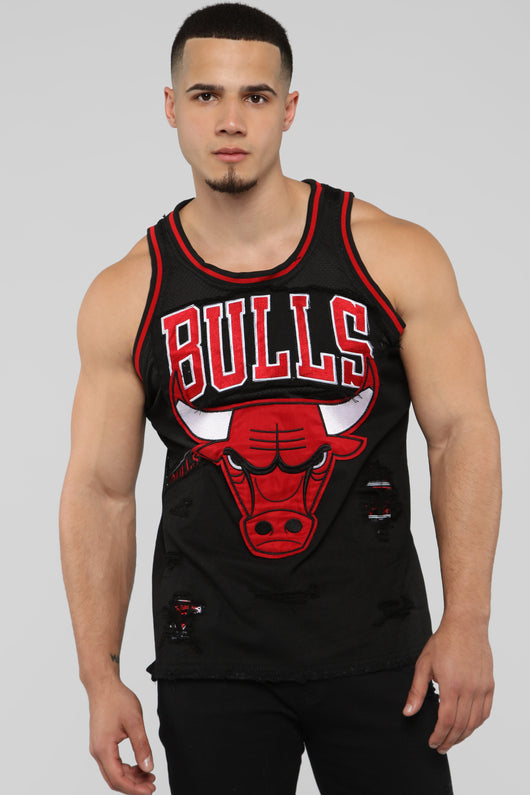 bulls denim jersey