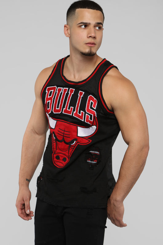 bulls denim jersey