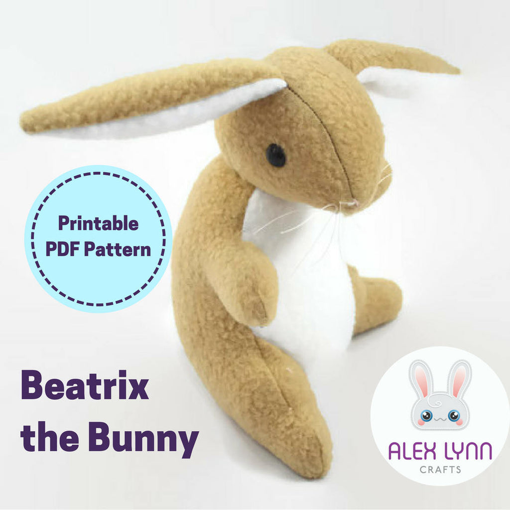 stuffed bunny sewing pattern