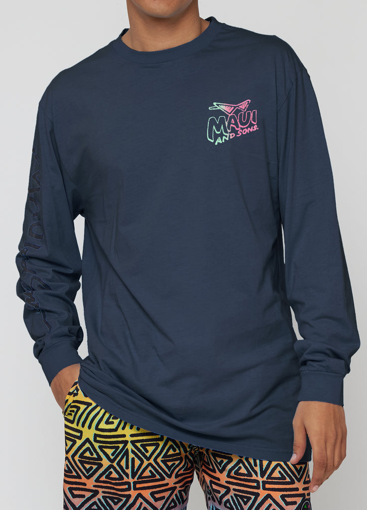 Sun & Surf Long Sleeve in Navy