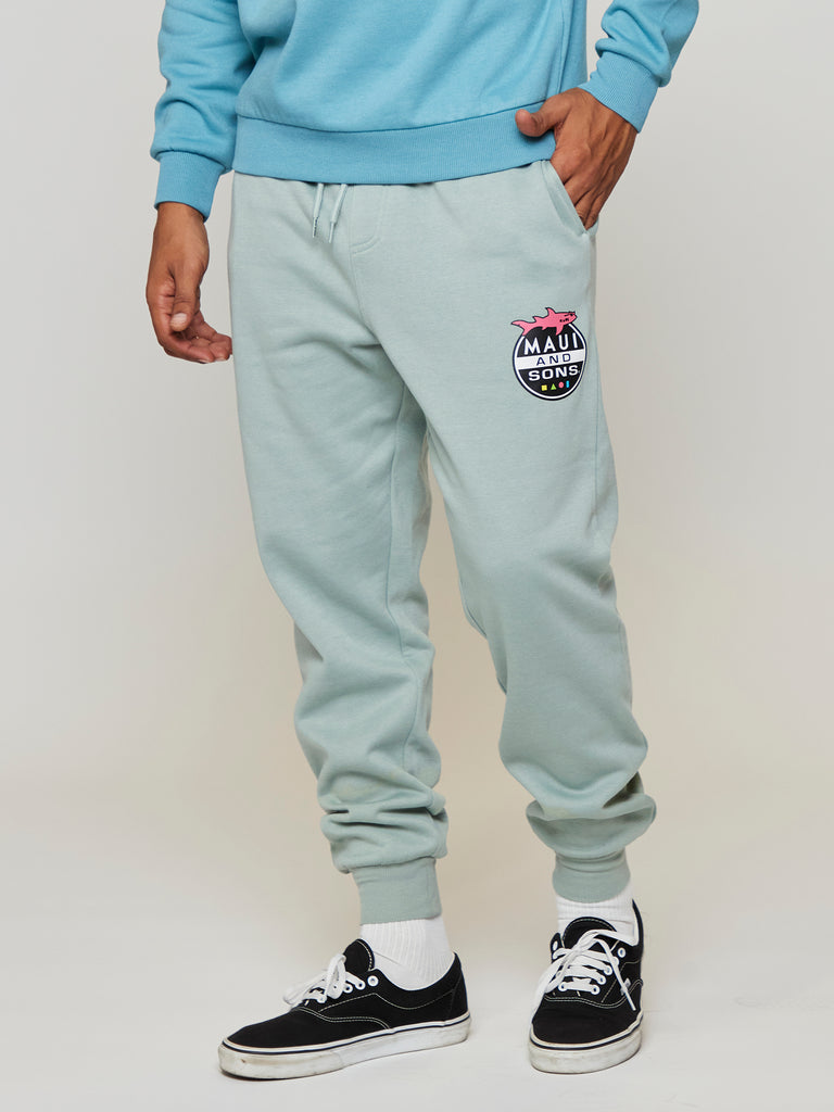 Invasion Jogger Sweatpant in Aqua Grey