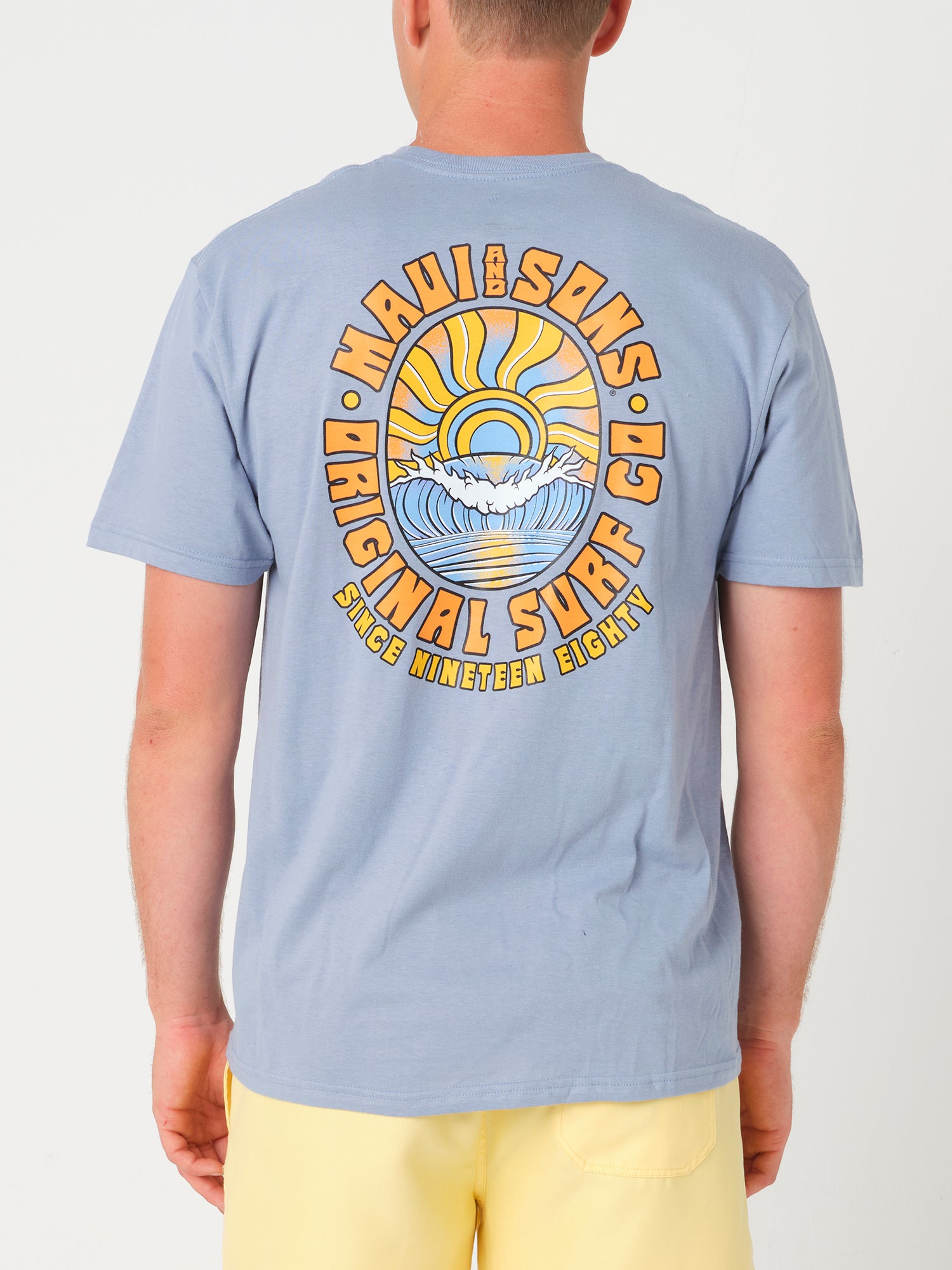 Rooster T-Shirt in Stone Blue