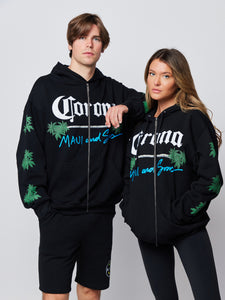 Maui and Sons x Corona Palms All Over Zip Up Hoodie