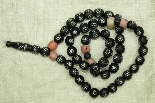 black coral beads