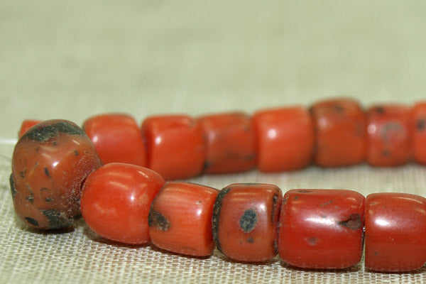 red coral beads