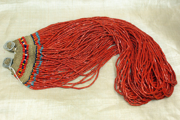 Antique Red Nagaland Necklace | Beadparadise.com