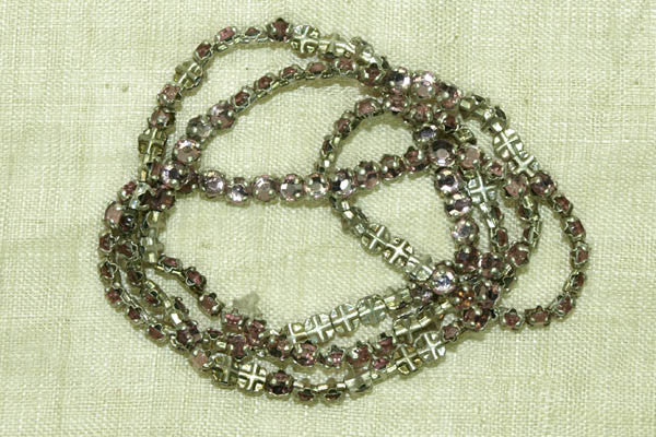 Strand of small Antique Silver Beads from India
