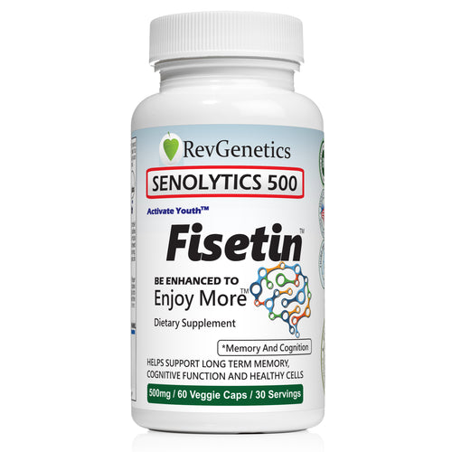 SENOLYTICS 500: Fisetin Supplement 500mg Mind & Lifespan