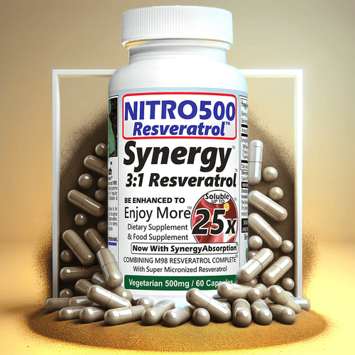 NEW Nitro 500 Synergy Resveratrol With Up To 25x Solubility