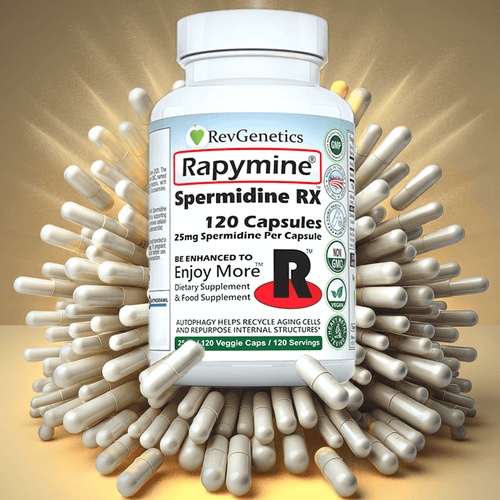 RevGenetics Rapymine®: 25mg Spermidine RX™- 120 Capsules